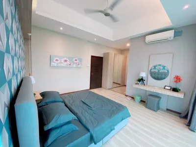 Bilik tidur utama homestay dekat airport Kuala Terengganu