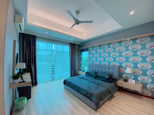 Bilik utama homestay Gong Badak