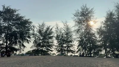 Matahari petang di Pantai Seberang Takir